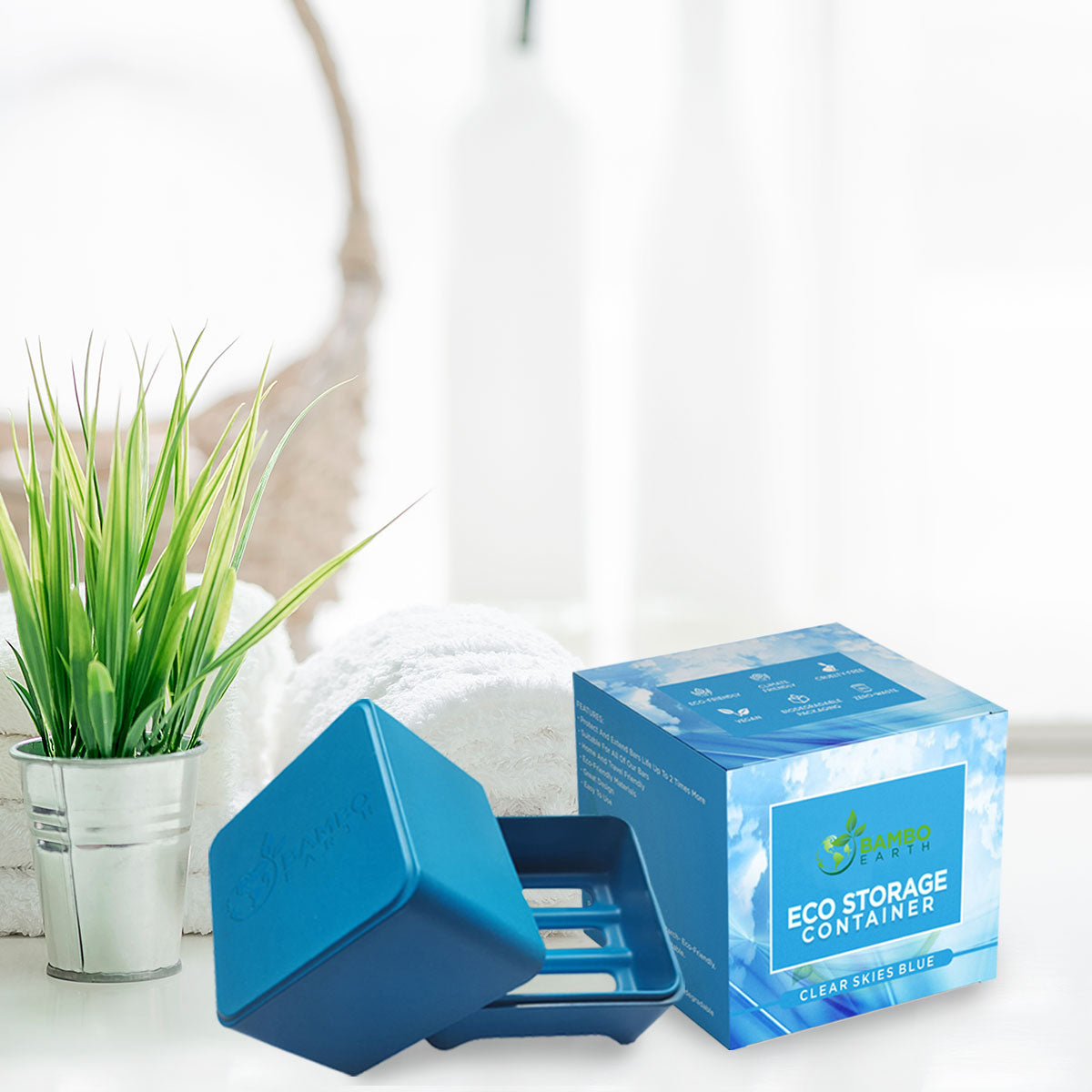 Eco storage containers blue