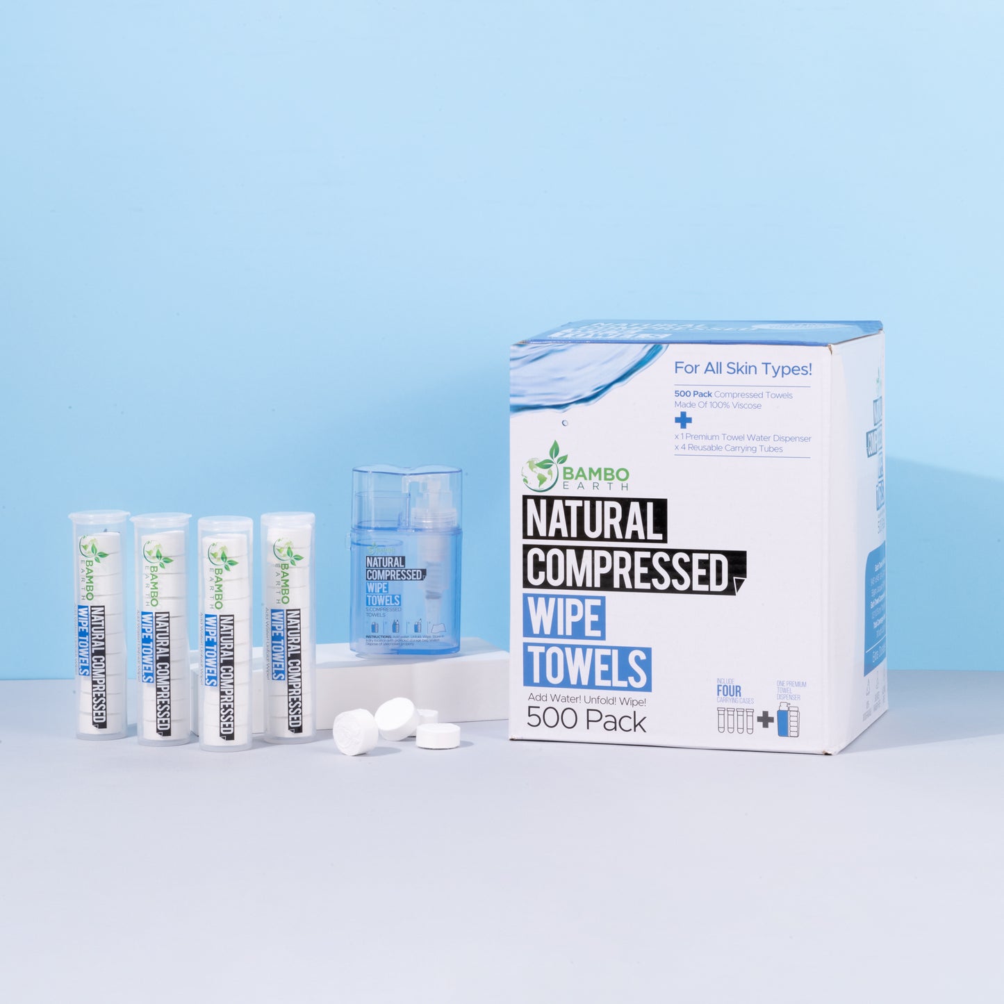 Compressed Wipes 100 Pack