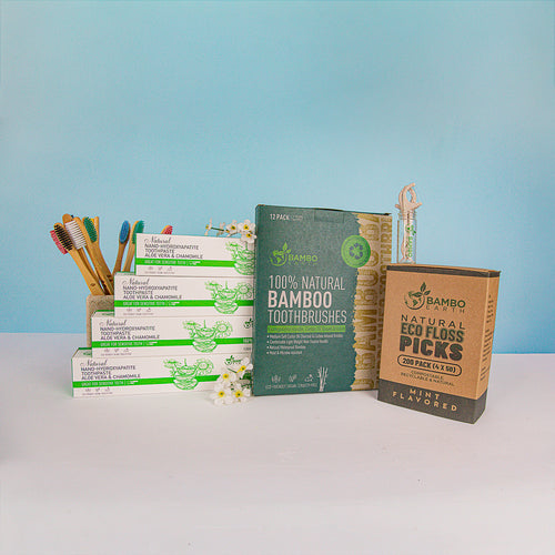 Family Dental Care Set With Floss Picks