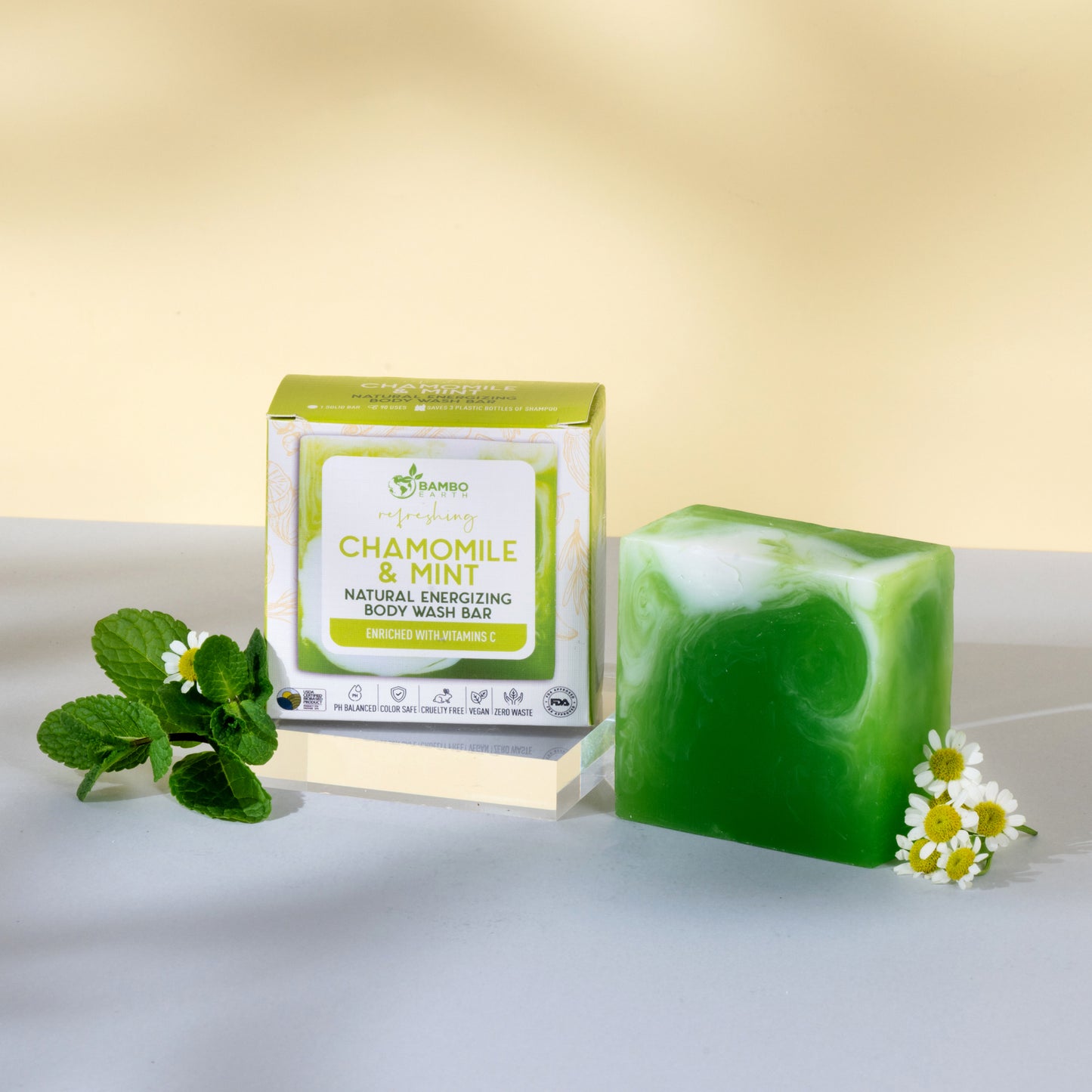 Solid Body Wash Mint And Chamomile