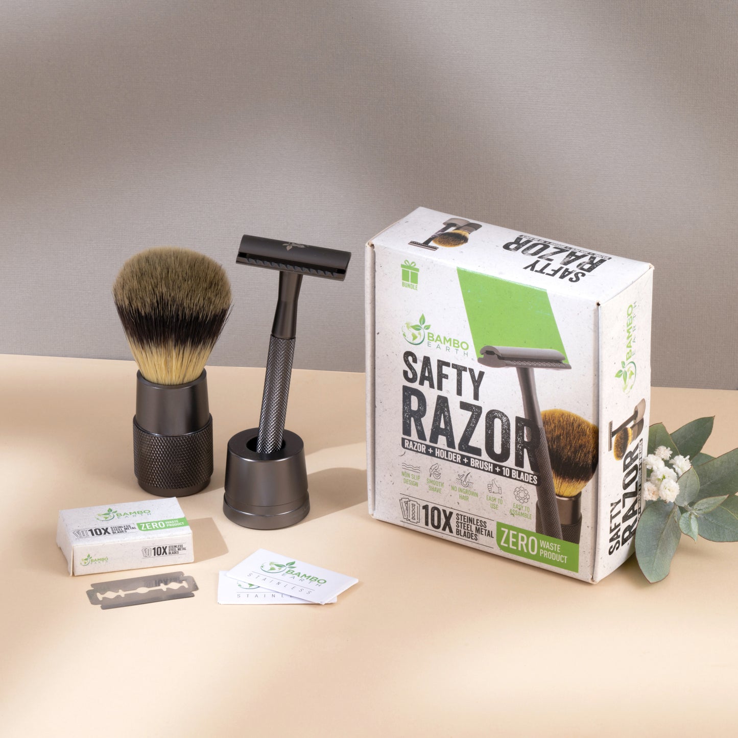Safety Razor Silver Bundle