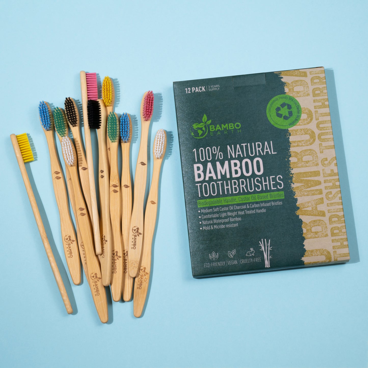 Bamboo Toothbrush Family Pack