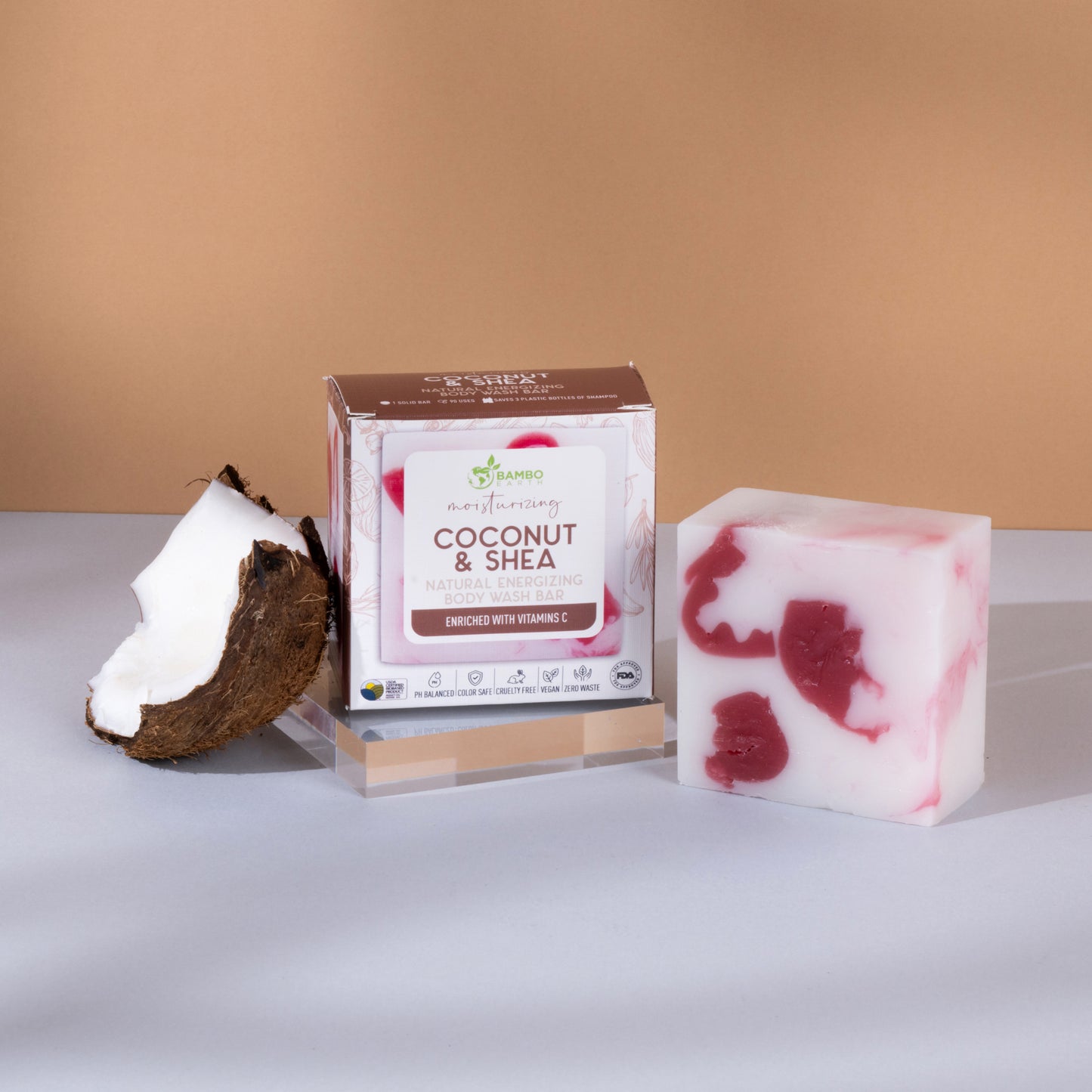 Natural Energizing Body Wash Bar (Coconut & Shea)