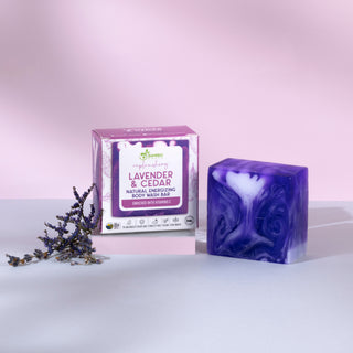 Natural Energizing Body Wash Bar (Lavender & Cedar)