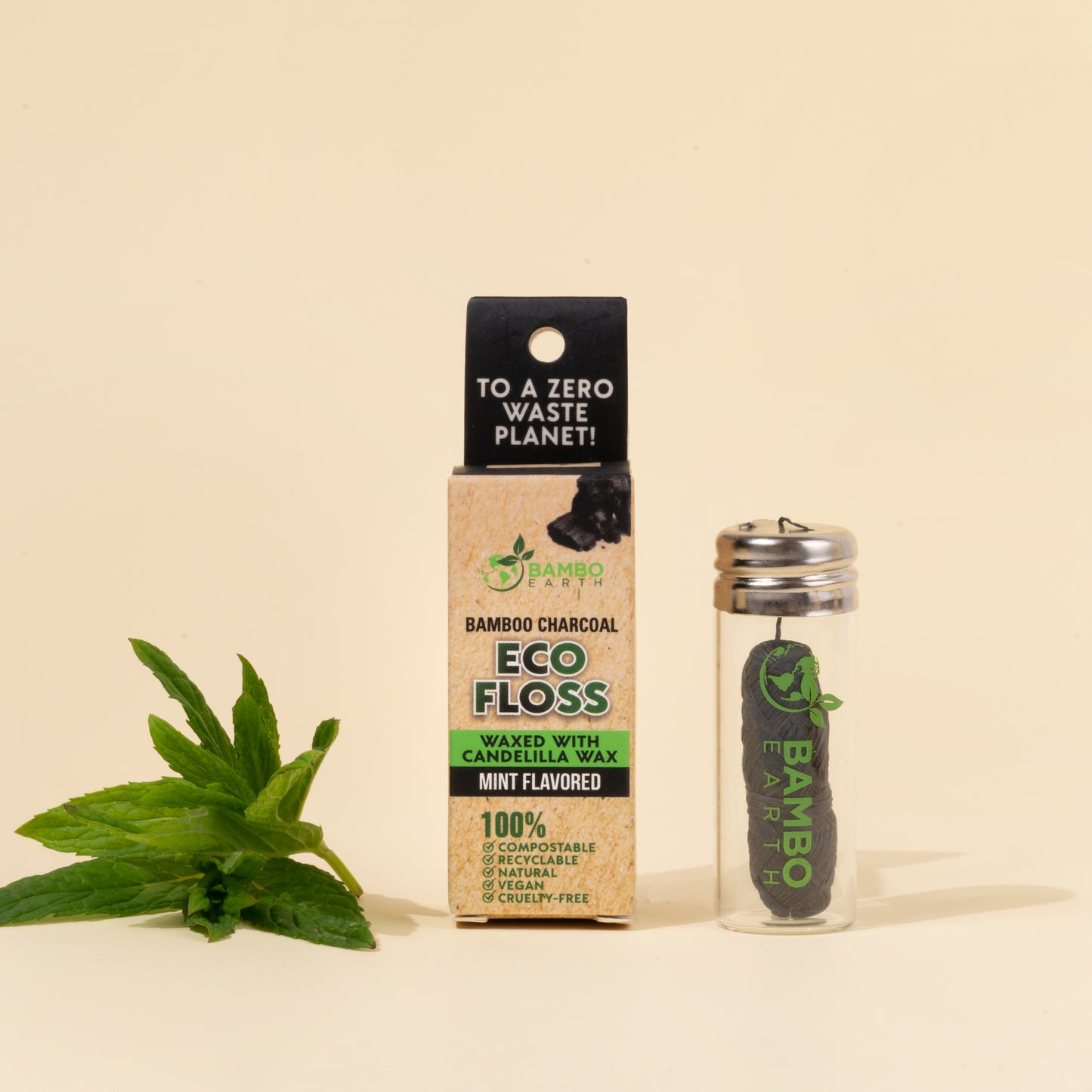 Corn Floss With Glass Jar