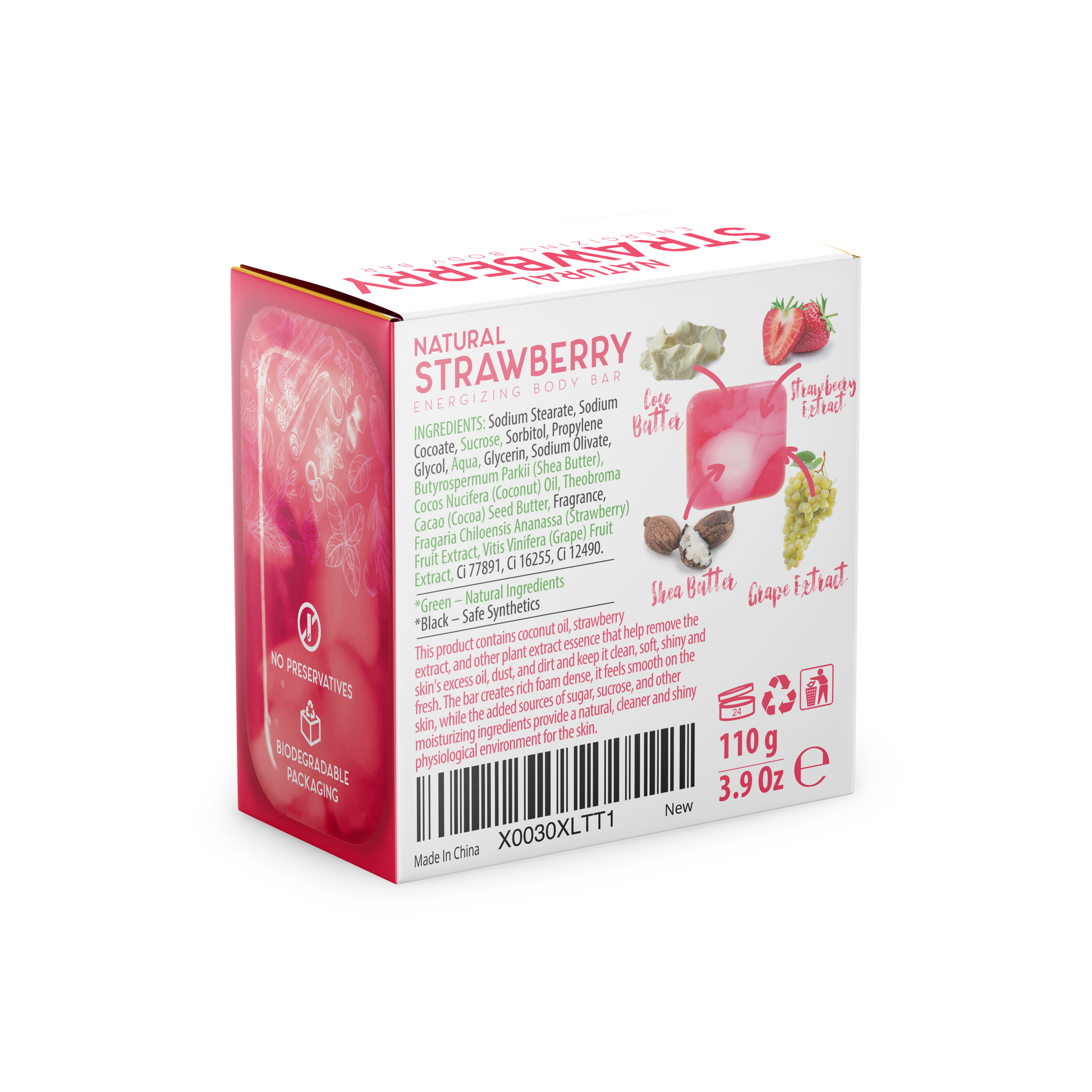 Strawberry Body Bar